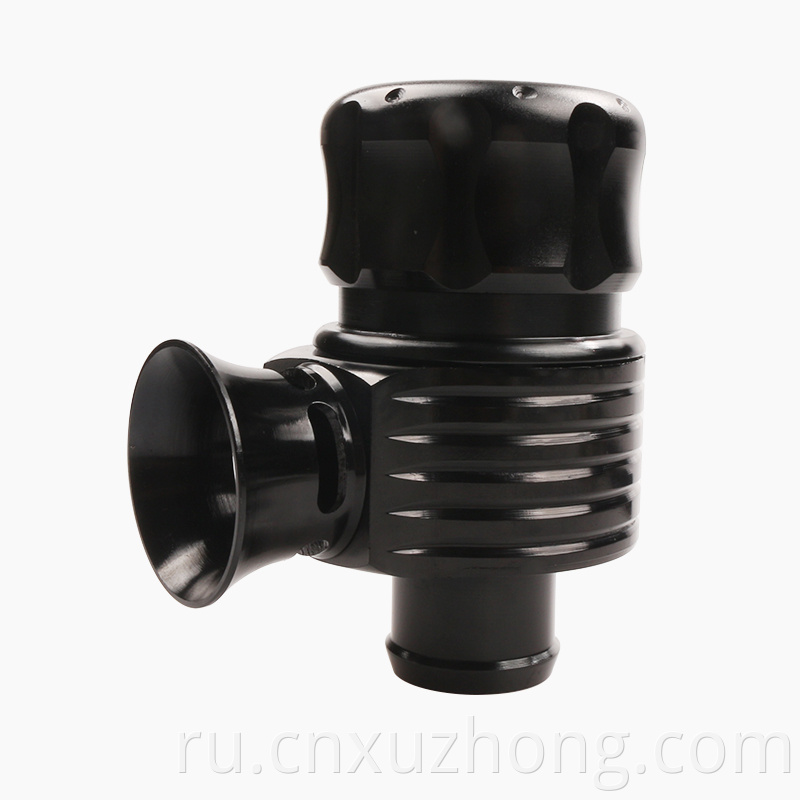 RASTP Универсальный регулируемый 25-мм однопортовый клапан для сброса давления с турбонаддувом Черный алюминий